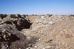 Explotación a cielo abierto donde han aparecido las mejores mimetitas y cerusitas