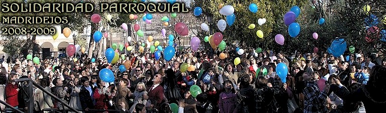 suelta de globos parroquial por la paz y solidaridad